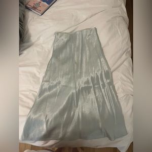 Blue Aritzia midi skirt